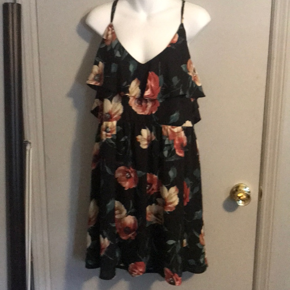 Floral Summer Dress with Double Strap